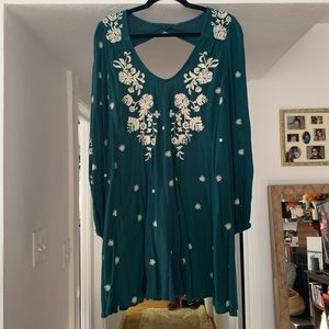 Free People Green Tunic Dress